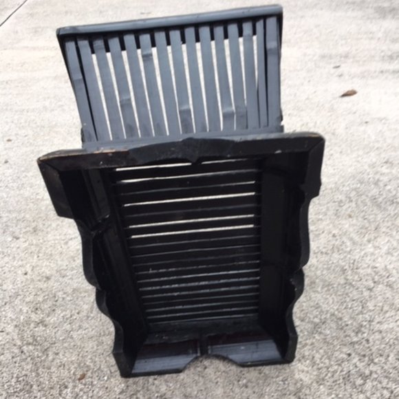 Black Bamboo Rattan Rustic Cane Basket 9x12 - Picture 7 of 13